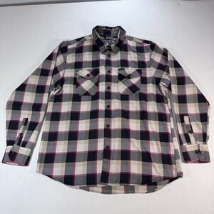 Dixxon Snap On Tools Limited Edition Form & Function Plaid Flannel Shirt Men XL